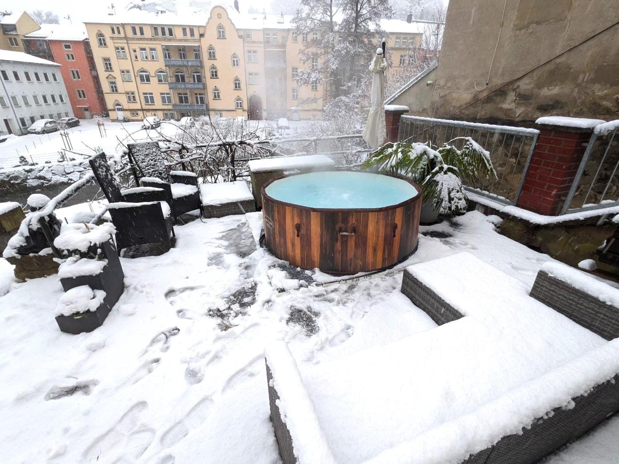 Uo2 - Urlaubsmagie - Garten, Whirlpool, Sauna Apartment Sebnitz Luaran gambar