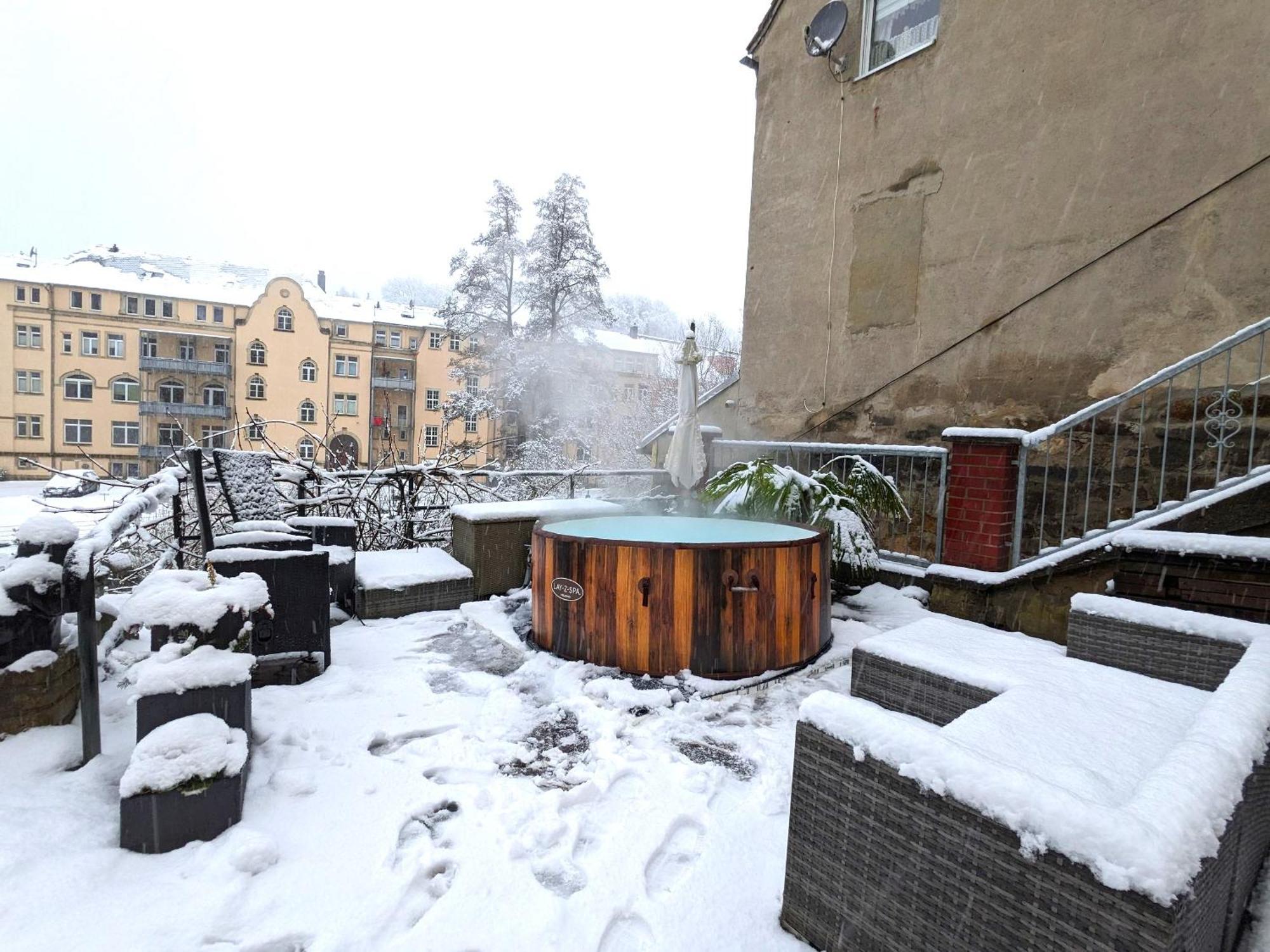 Uo2 - Urlaubsmagie - Garten, Whirlpool, Sauna Apartment Sebnitz Luaran gambar
