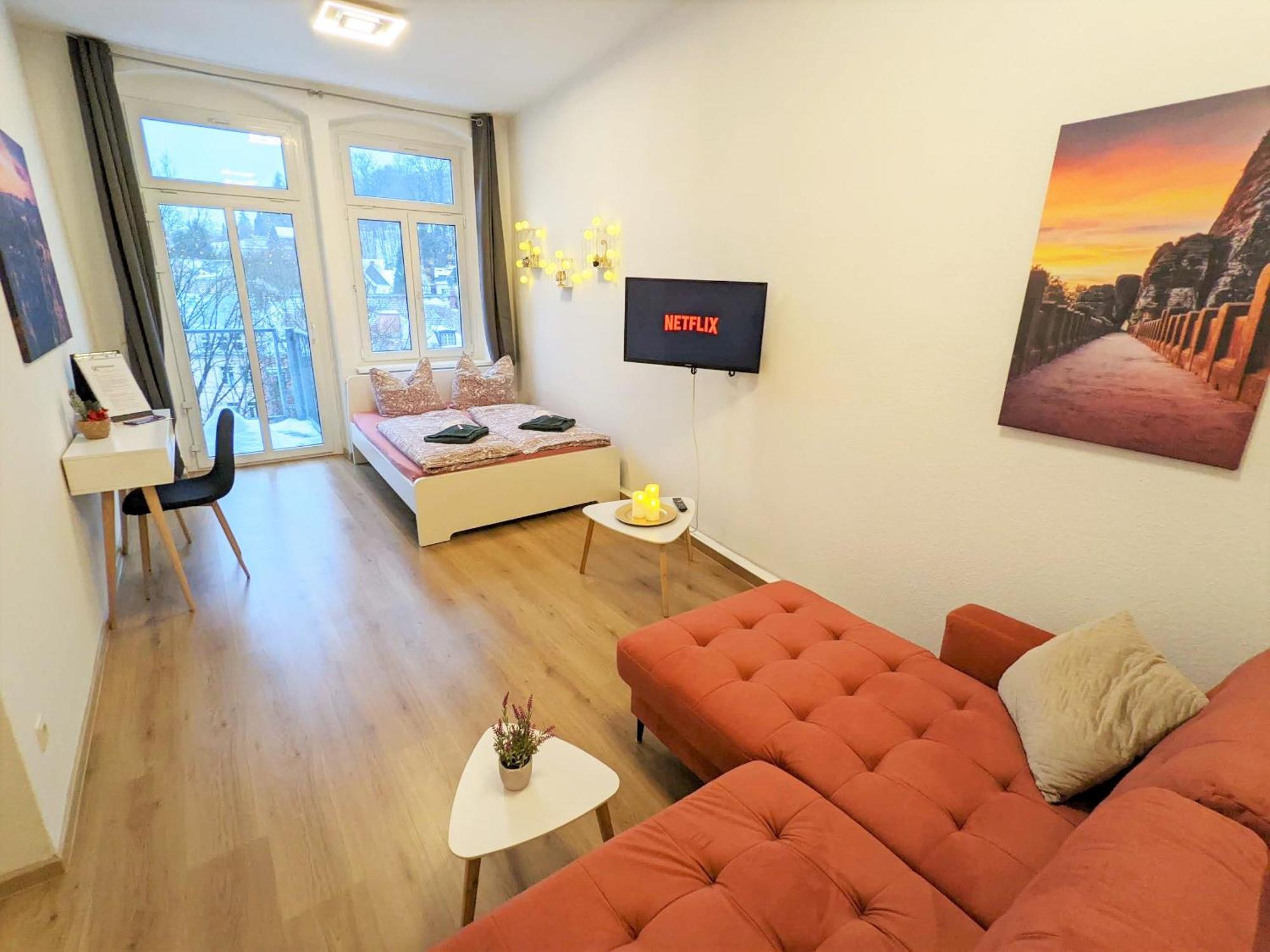Uo2 - Urlaubsmagie - Garten, Whirlpool, Sauna Apartment Sebnitz Luaran gambar
